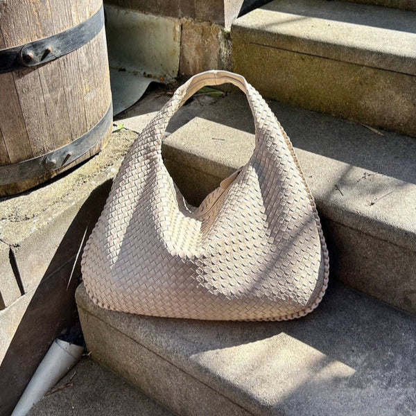 Braided Leather Handbag for Women