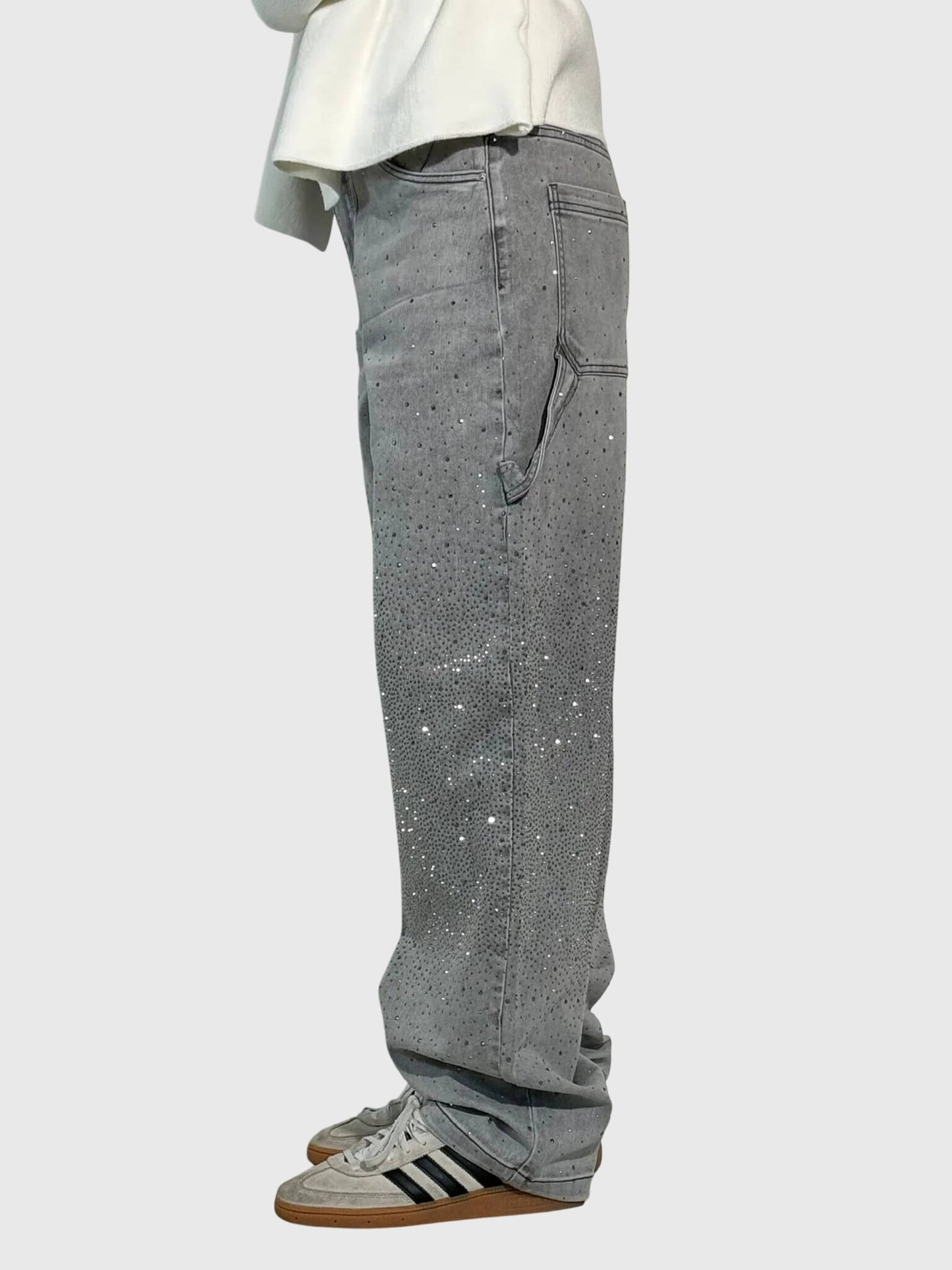 Women's Rhinestone Embellished Denim Jeans