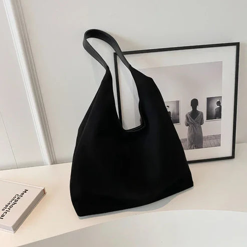 Suede Slouchy Hobo Shoulder Bag for Women