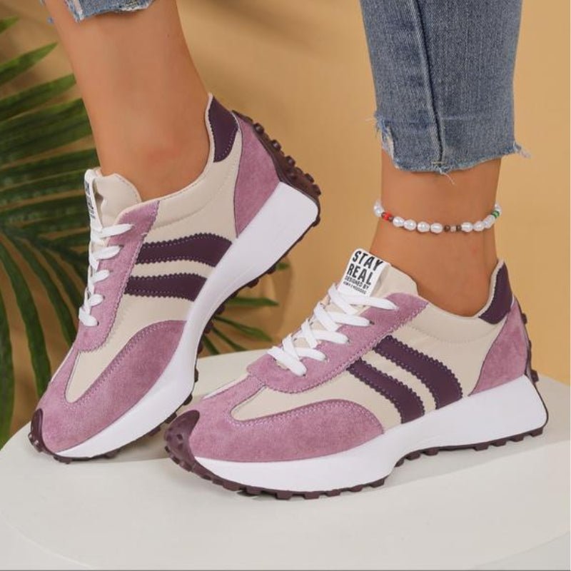 Women's Vintage Chunky Platform Lace-Up Shoes