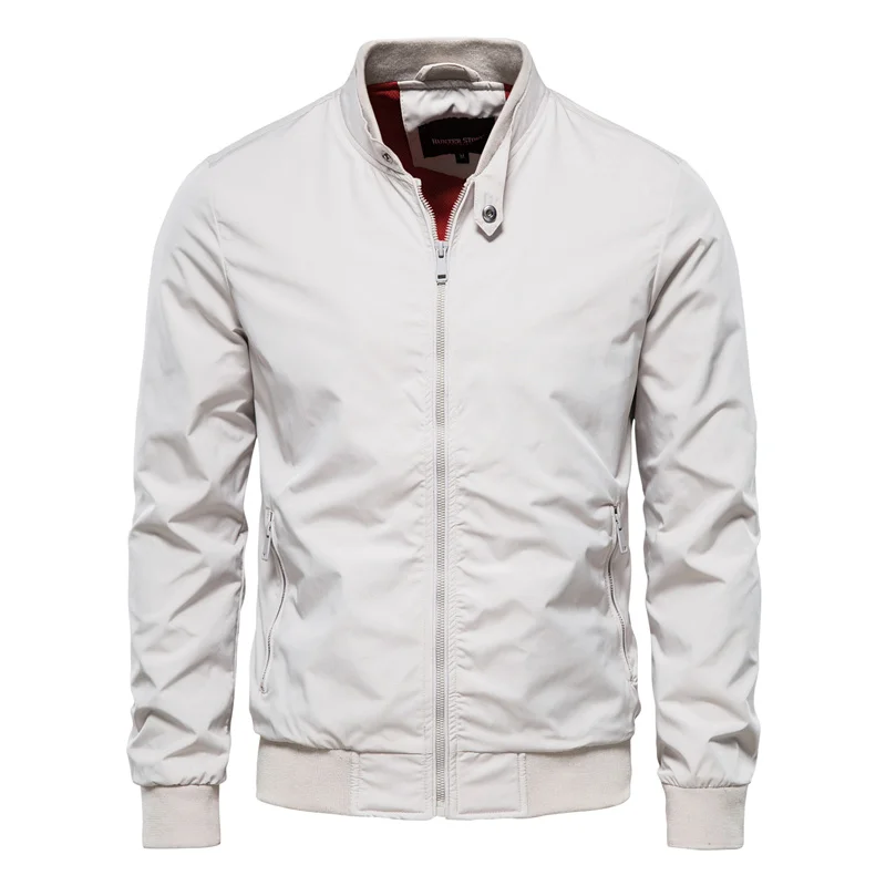 Men's Classic Zip-Front Bomber Jacket