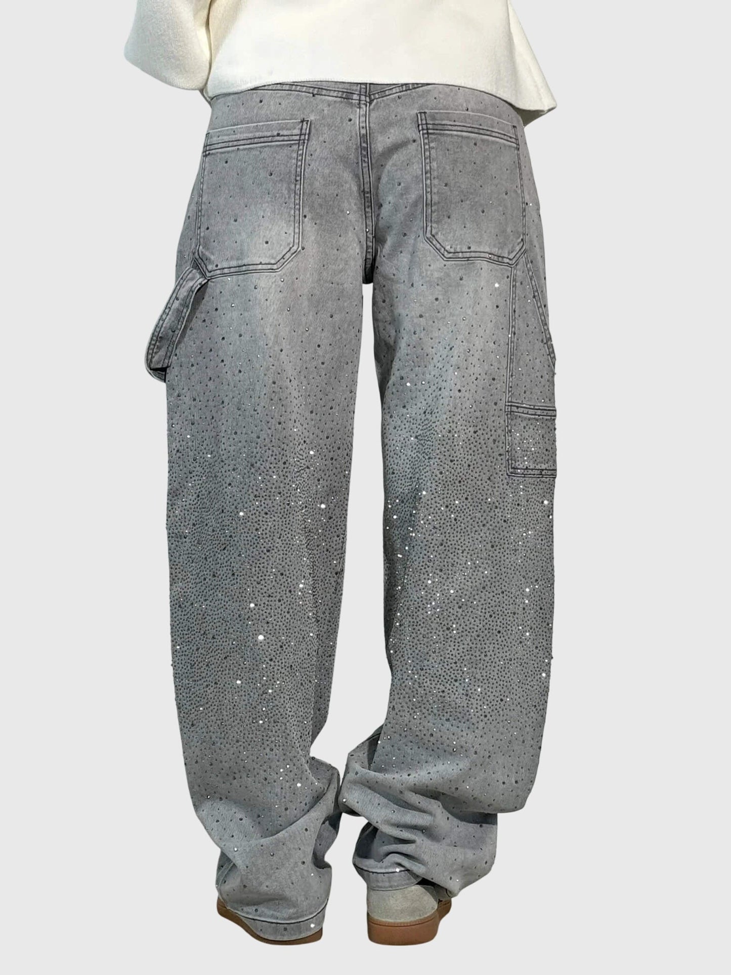 Women's Rhinestone Embellished Denim Jeans