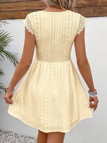 Women's Floral Lace Cami A-Line Cocktail Dress