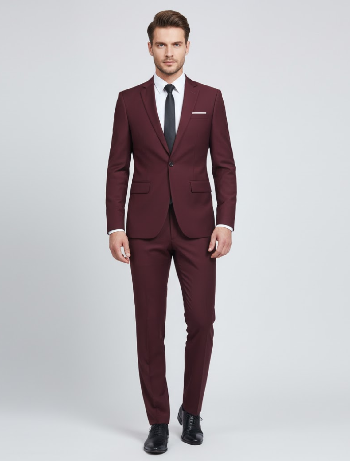 Men's Tailored Slim-Fit Formal Suit