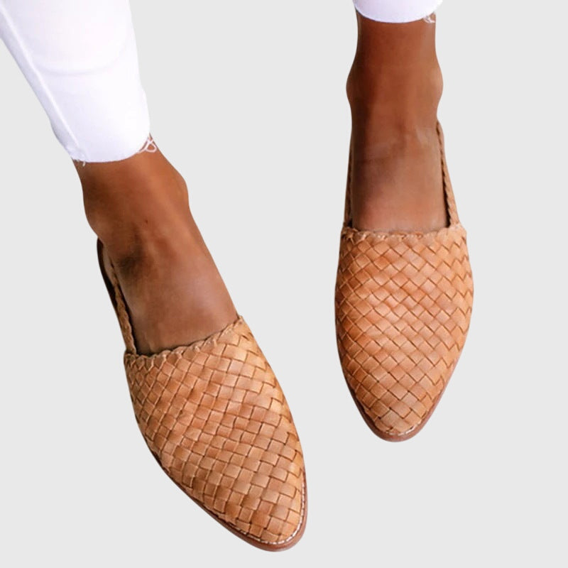 Women's Braided Slip-On Flat Shoes