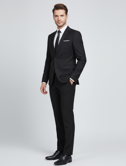 Men's Tailored Slim-Fit Formal Suit