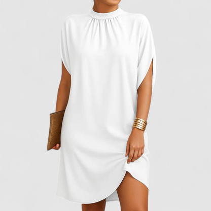 Women's Relaxed-Cut Minimalist Shift Dress and Shorts Set