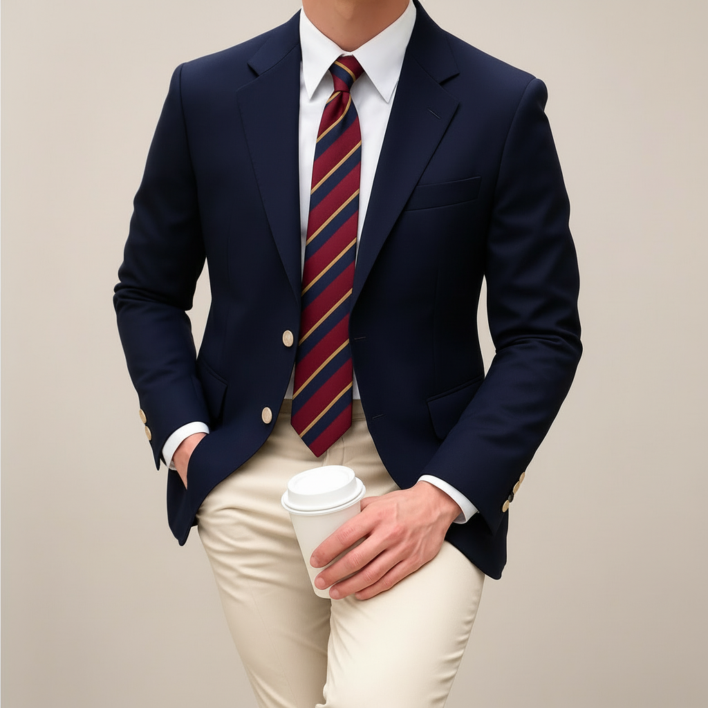 Men's Tailored Lightweight Spring Blazer Jacket