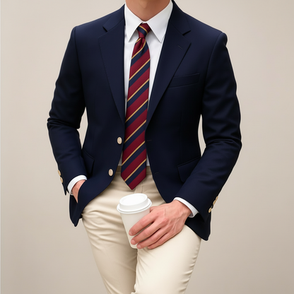 Men's Tailored Lightweight Spring Blazer Jacket