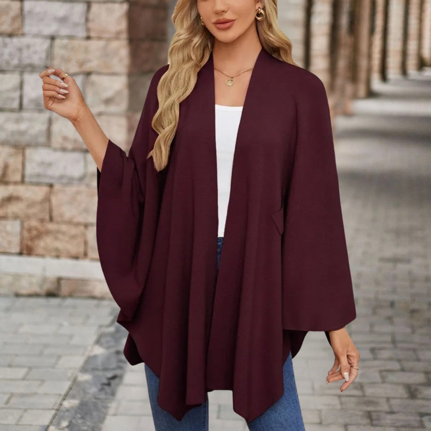 Women's Flowy Knotted Drape Top