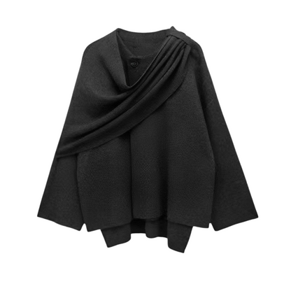 Women's Draped Cape-Style Coat