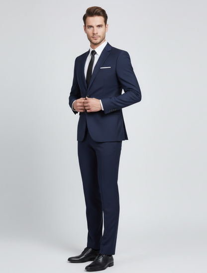 Men's Tailored Slim-Fit Formal Suit