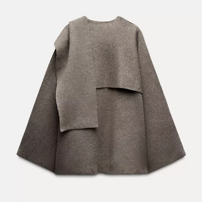 Women's Draped Cape-Style Coat