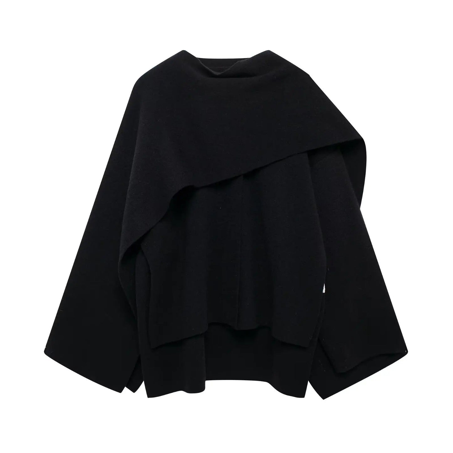 Women's Draped Cape-Style Coat