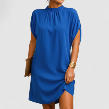 Women's Relaxed-Cut Minimalist Shift Dress and Shorts Set