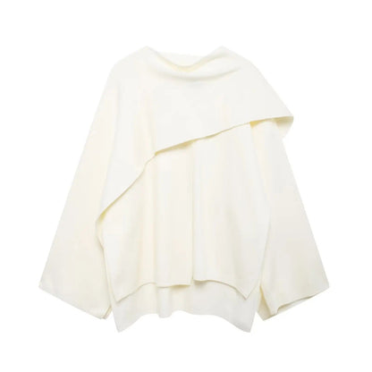Women's Draped Cape-Style Coat