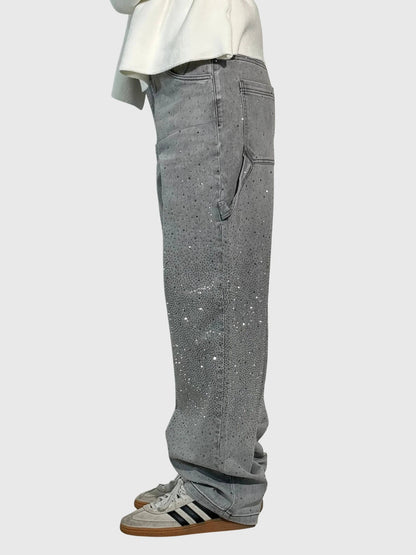 Women's Rhinestone Embellished Denim Jeans