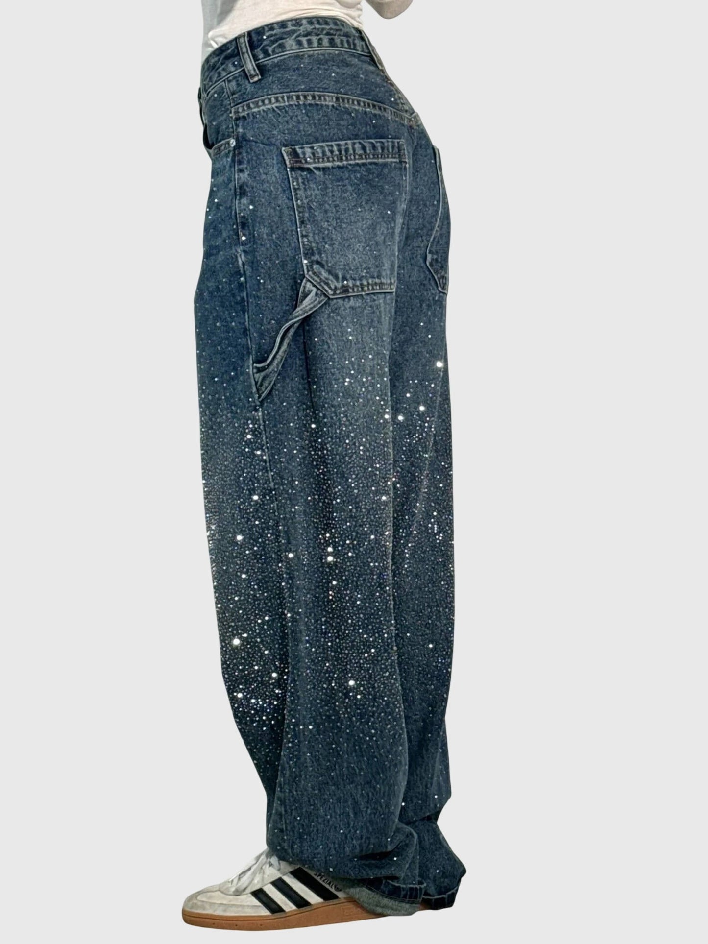 Women's Rhinestone Embellished Denim Jeans