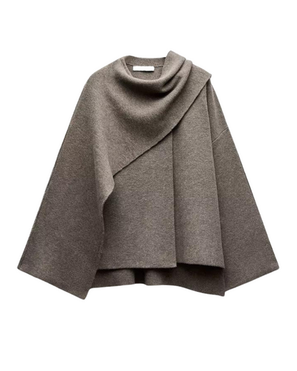 Women's Draped Cape-Style Coat