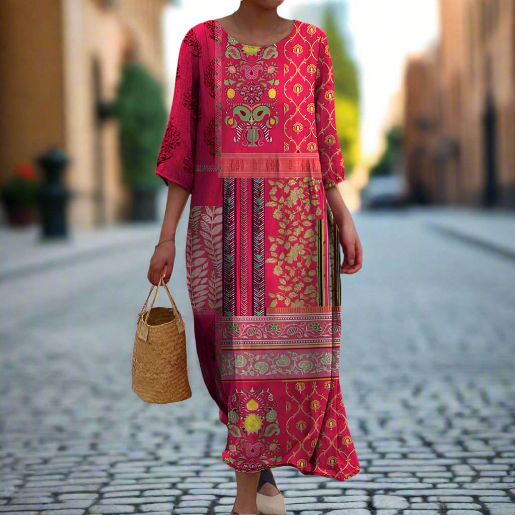 Women's Bohemian Ethnic Summer Maxi Dress