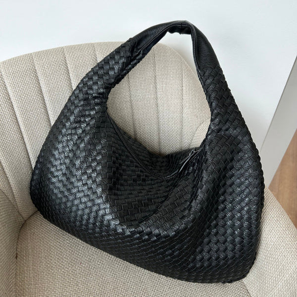 Braided Leather Handbag for Women
