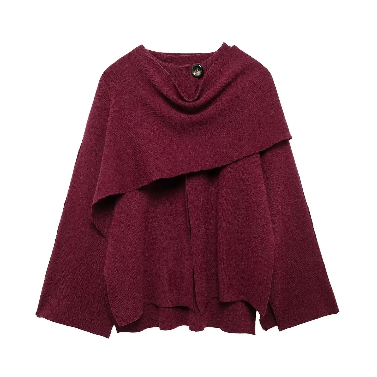 Women's Draped Cape-Style Coat