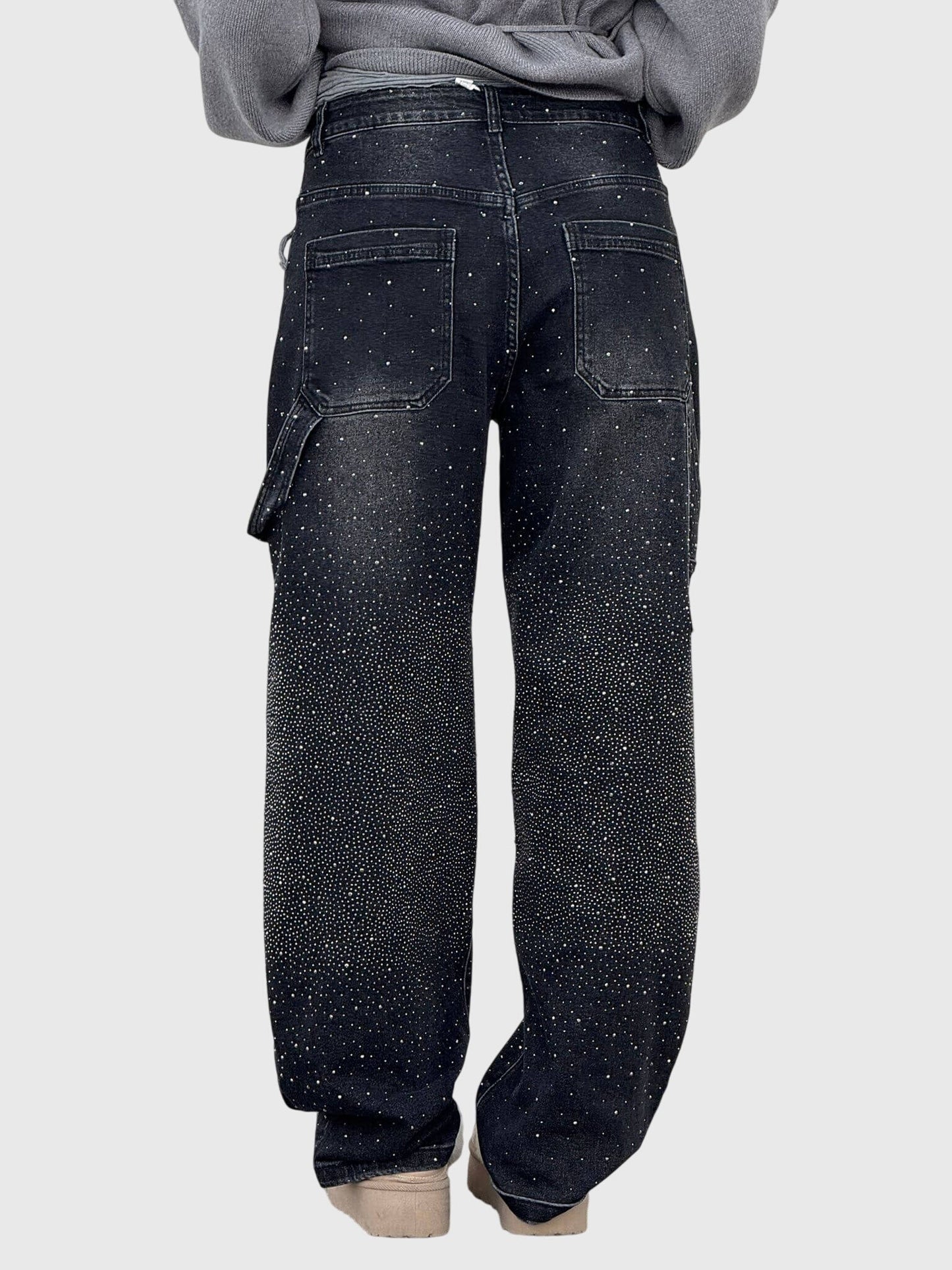 Women's Rhinestone Embellished Denim Jeans