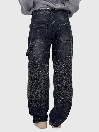 Women's Rhinestone Embellished Denim Jeans