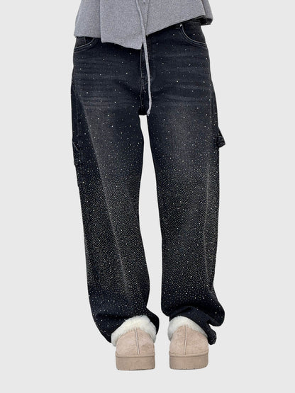 Women's Rhinestone Embellished Denim Jeans