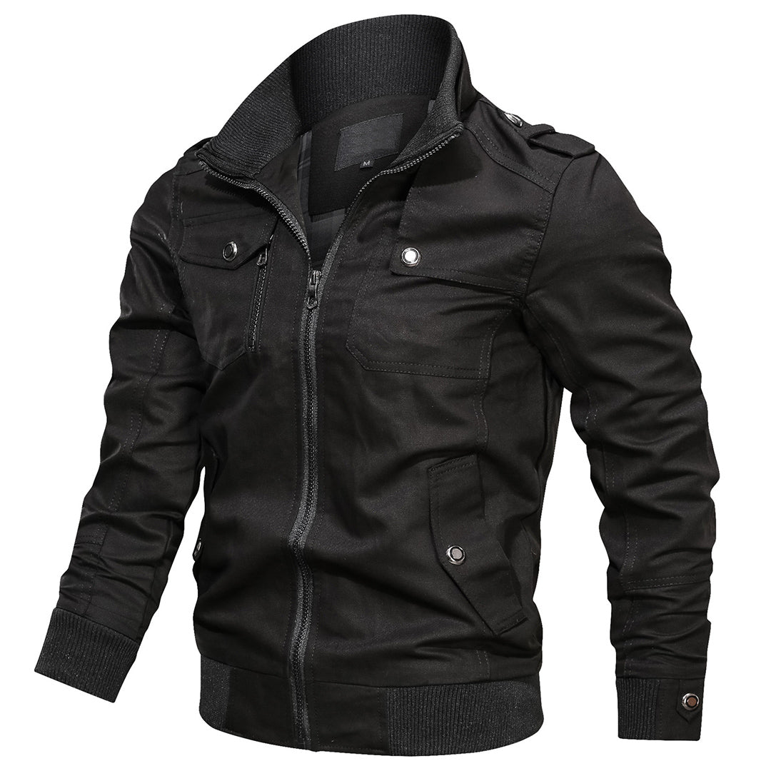 Men's Multi-Pocket Zip Bomber Jacket