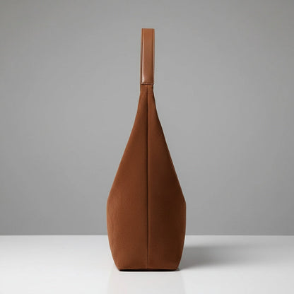 Suede Slouchy Hobo Shoulder Bag for Women