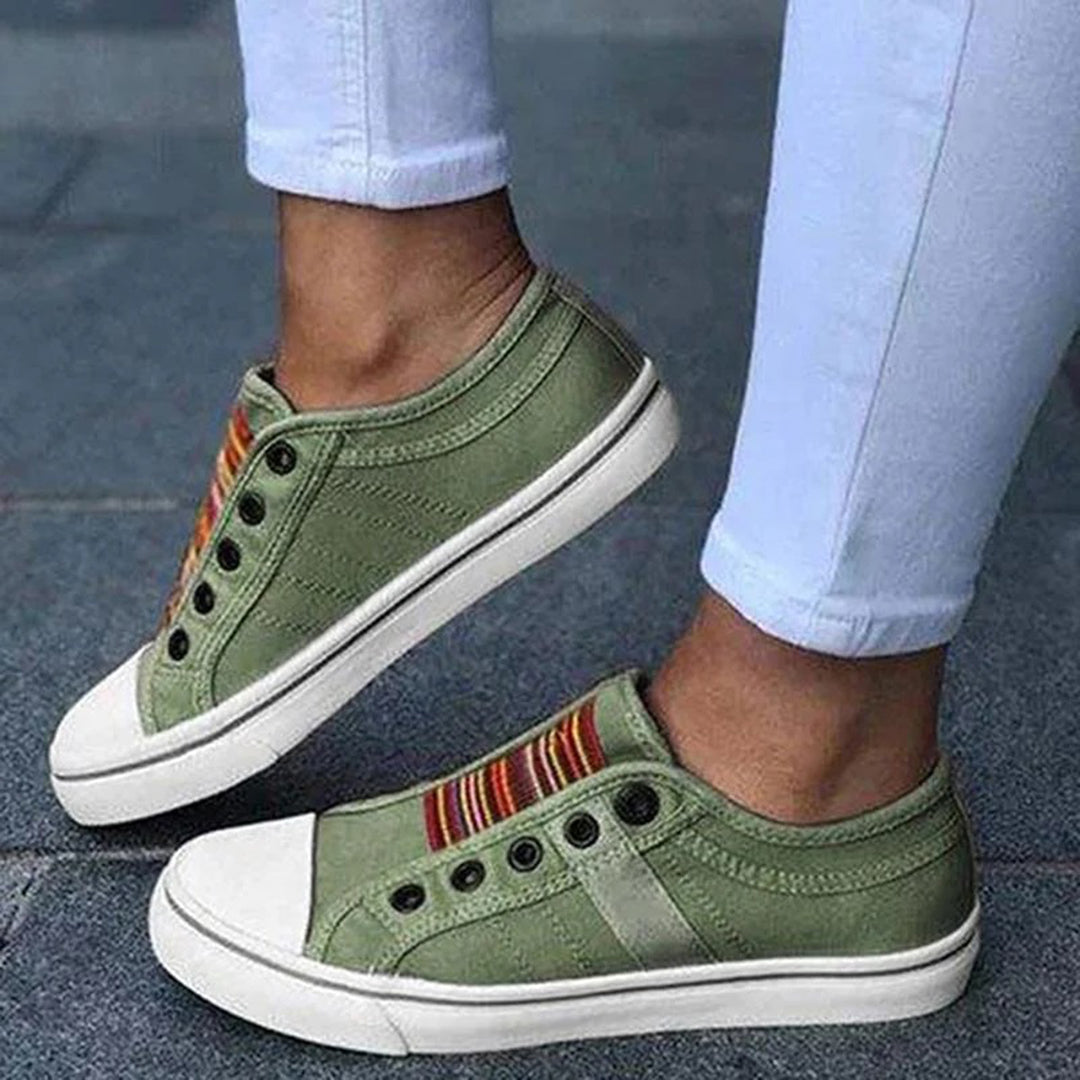 Women's Canvas Slip-On Casual Shoes