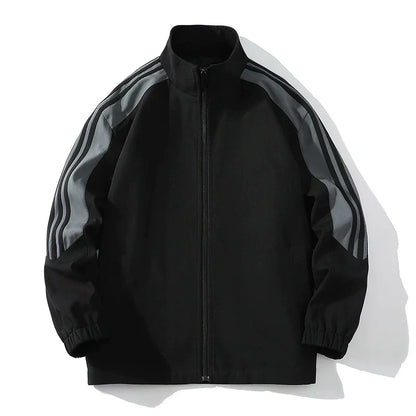 Men's Tracksuit Set with Zip-Up Jacket and Joggers