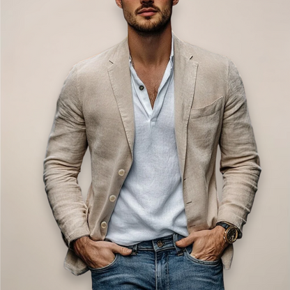Men's Modern Summer Casual Suit Jacket Blazer