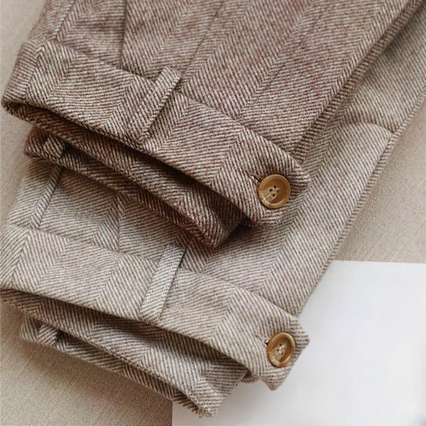 Men's Classic Pleated High-Rise Trousers