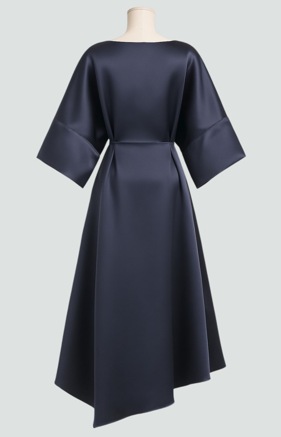 Women's Brooch-Accented Draped Sophisticated Maxi Dress