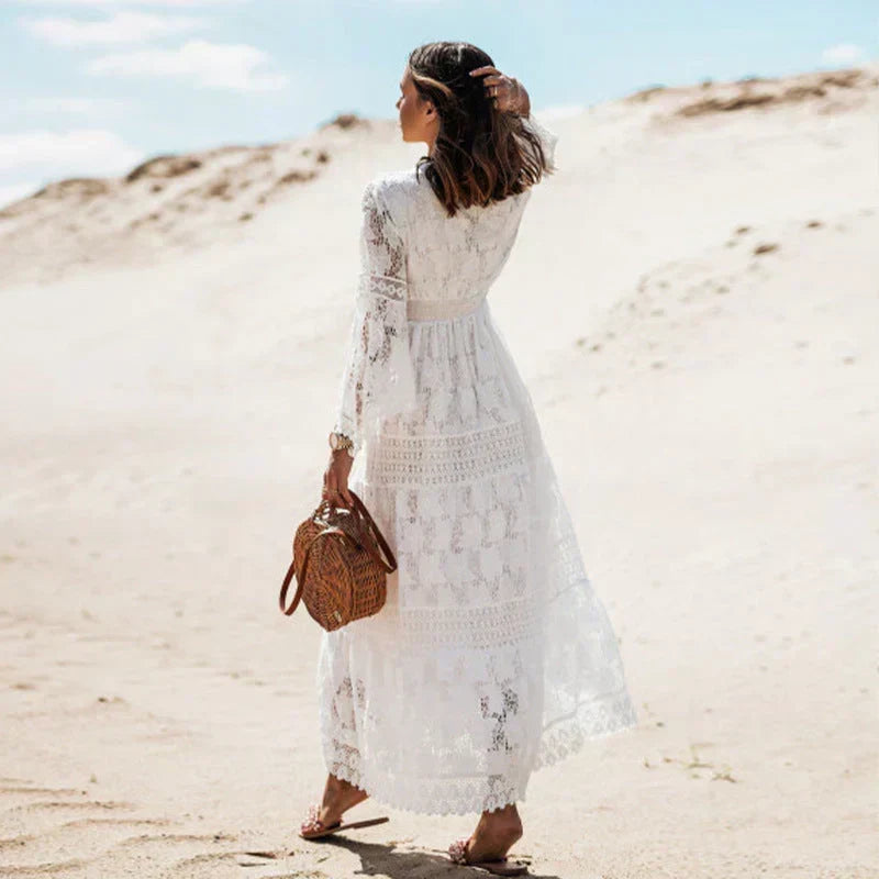 Women's Long-Sleeve Bohemian Summer Maxi Dress