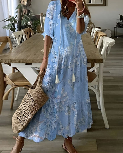 Women's Bohemian Pattern Wrap Dress