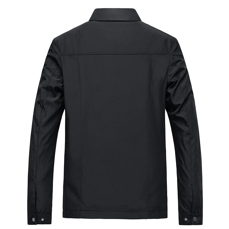 Men's Minimalist Zip-Front Casual Jacket