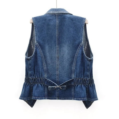 Women's Sleeveless Casual Denim Vest