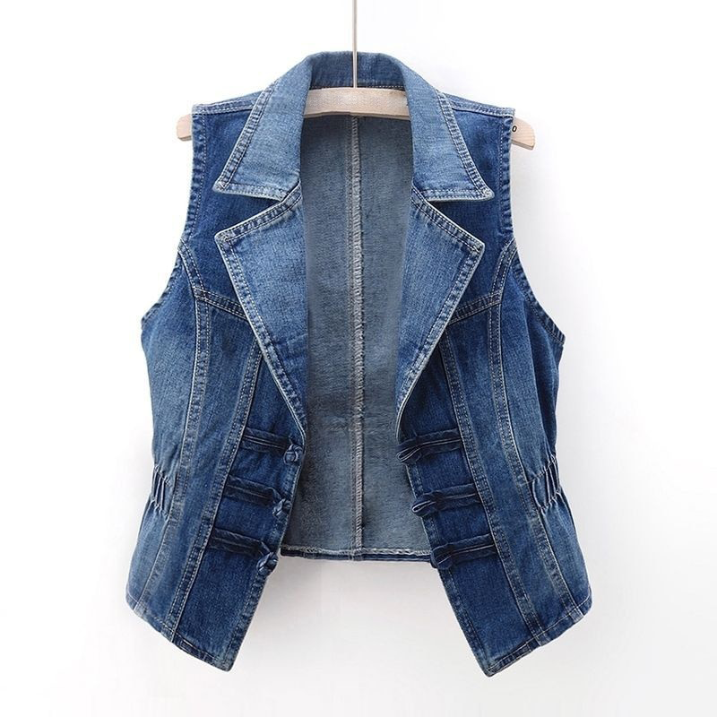 Women's Sleeveless Casual Denim Vest