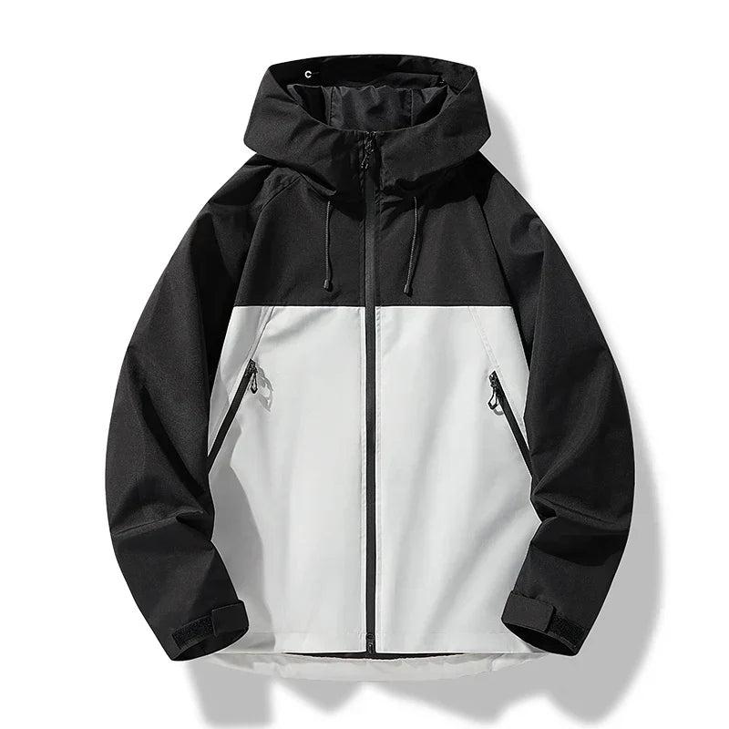 Men's Hooded Windproof Waterproof Shell Jacket