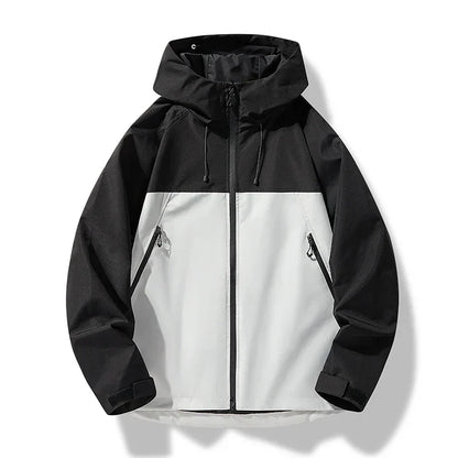 Men's Hooded Windproof Waterproof Shell Jacket