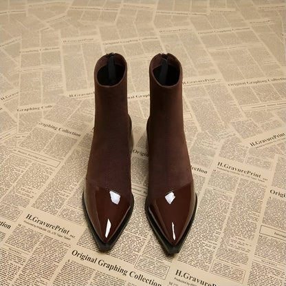 Women's Chunky Block-Heel Winter Ankle Boots