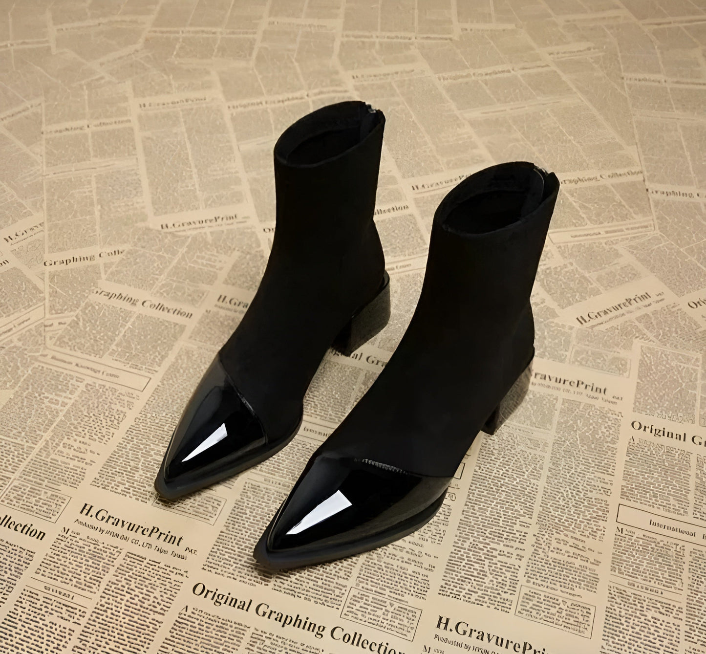 Women's Chunky Block-Heel Winter Ankle Boots