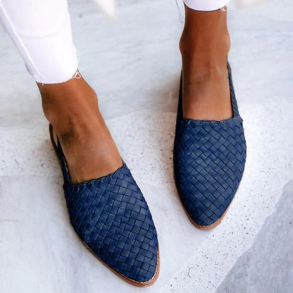 Women's Braided Slingback Ballerina Flats for Spring