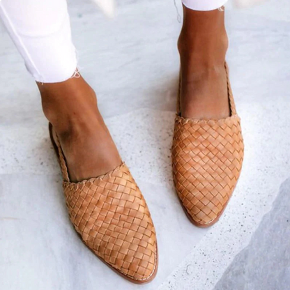 Women's Braided Slingback Ballerina Flats for Spring