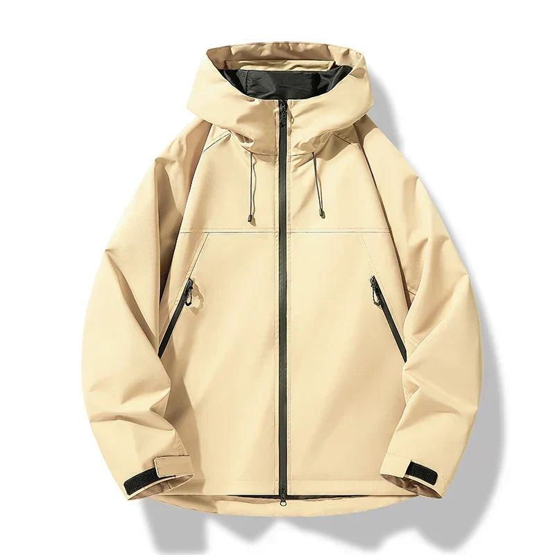 Men's Hooded Windproof Waterproof Shell Jacket