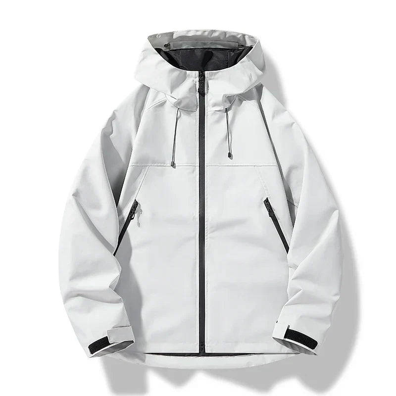 Men's Hooded Windproof Waterproof Shell Jacket