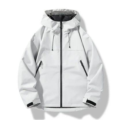 Men's Hooded Windproof Waterproof Shell Jacket